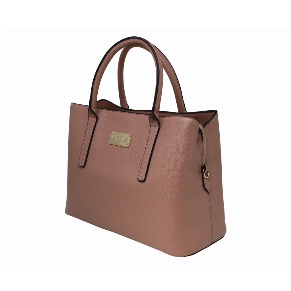 Bebe aubrey satchel - dark blush NWT